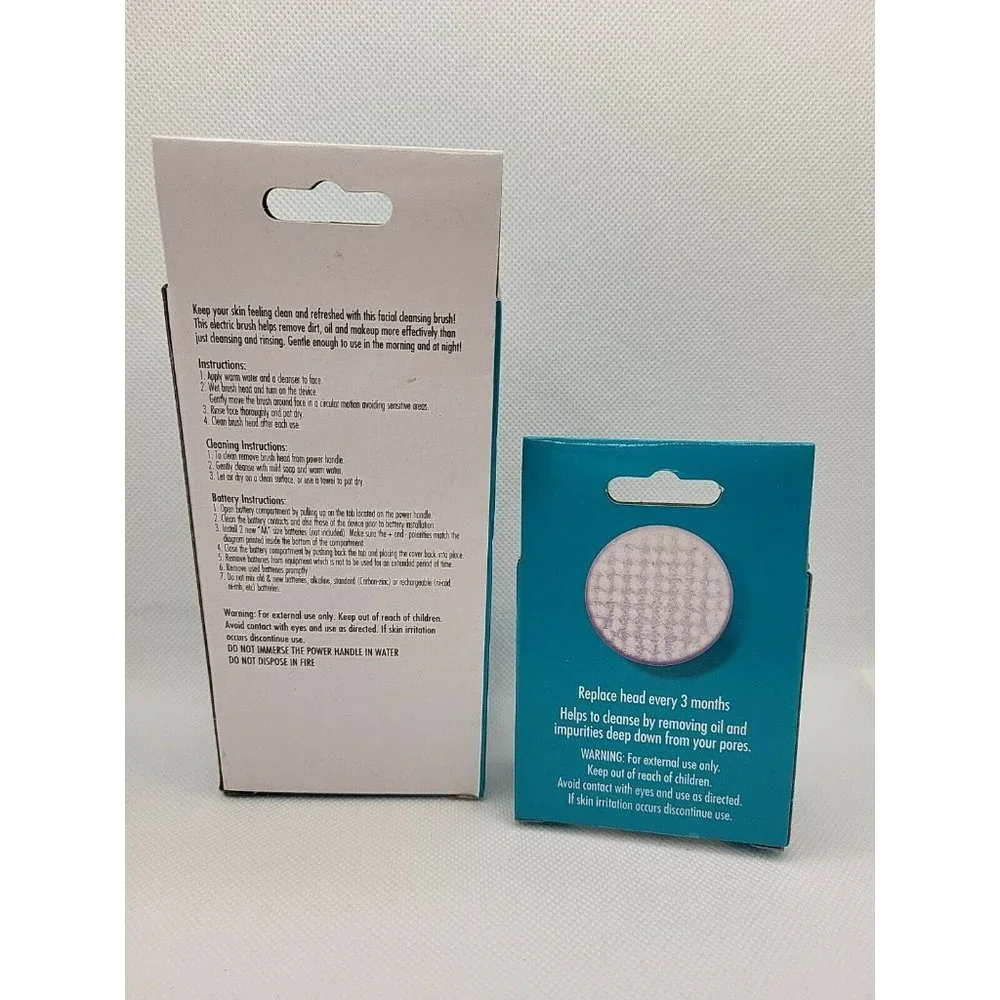 b·pure Power Facial Cleansing Brushes and Replacement Brush Heads (Blue) - Picture 3 of 6